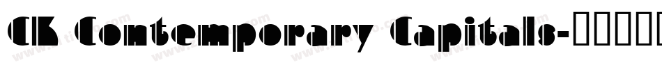 CK Contemporary Capitals字体转换